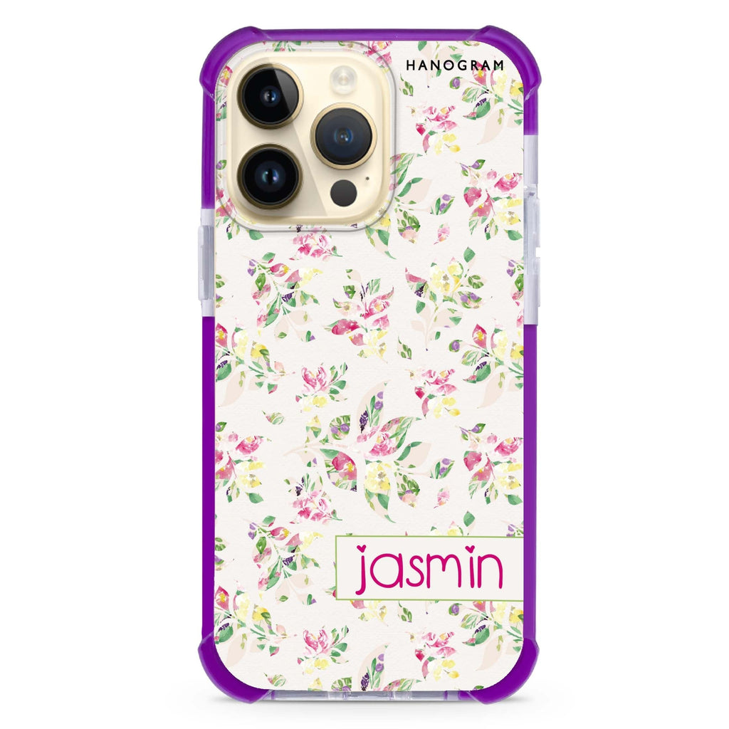 Floral Rain iPhone 15 Pro 超強防摔保護殼
