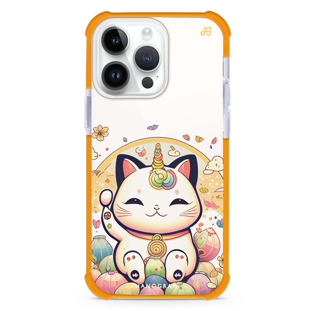Cute Lucky Cat iPhone 15 Pro Max 超強防摔保護殼