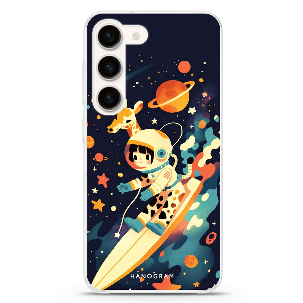 Space Giraffe Samsung Galaxy 水晶透明保護殼