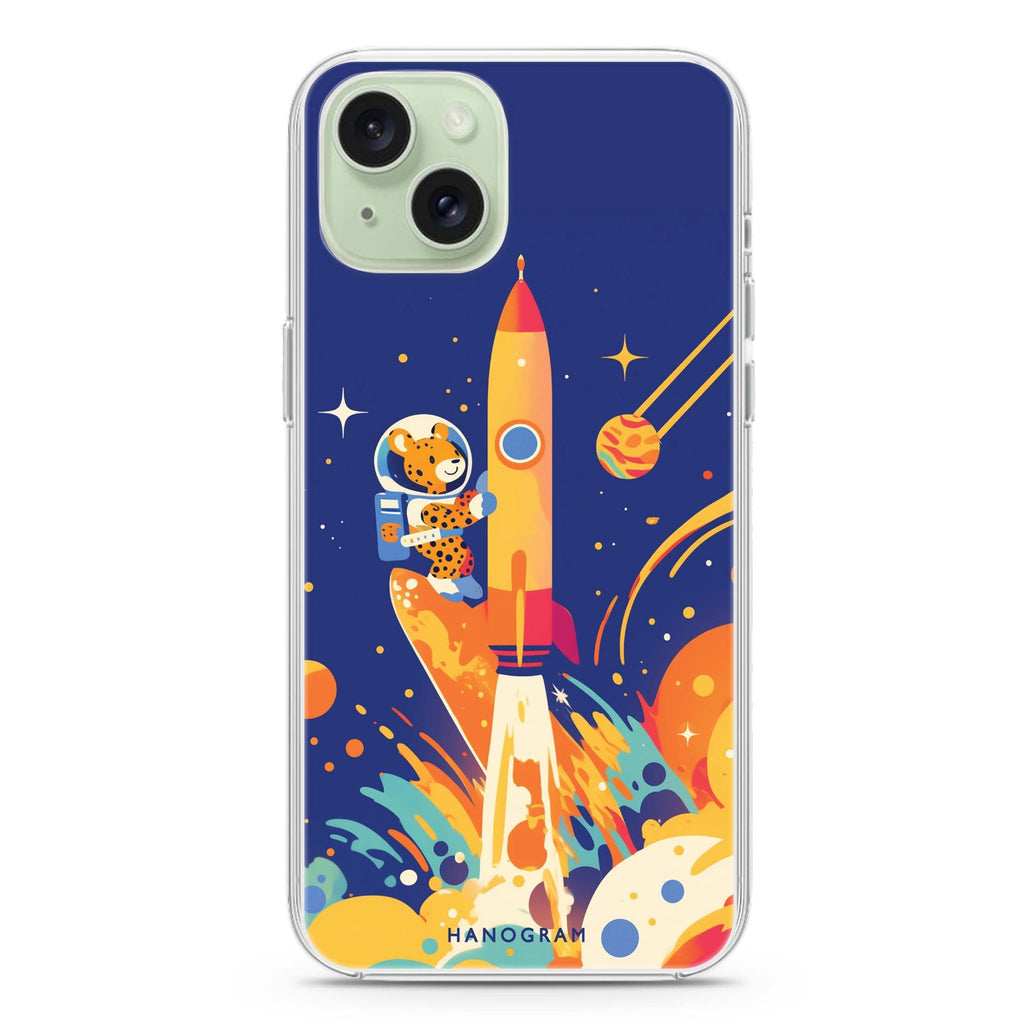 Surfing the Stars iPhone 15 Plus Magsafe 兼容水晶透明保護殼