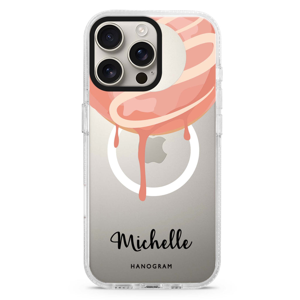 Yummy Donut I iPhone 15 Pro Max Magsafe 兼容水晶透明保護殼