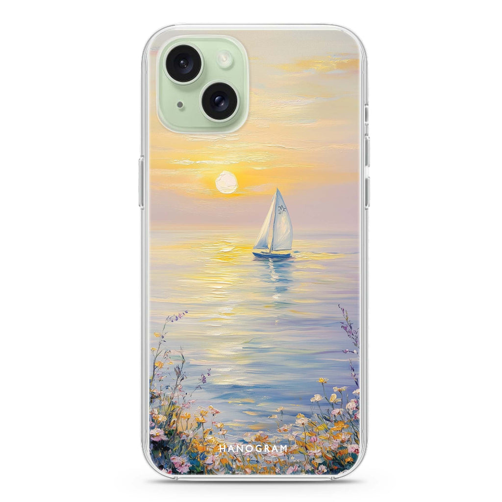 Serene Dawn iPhone 15 Magsafe 兼容水晶透明保護殼