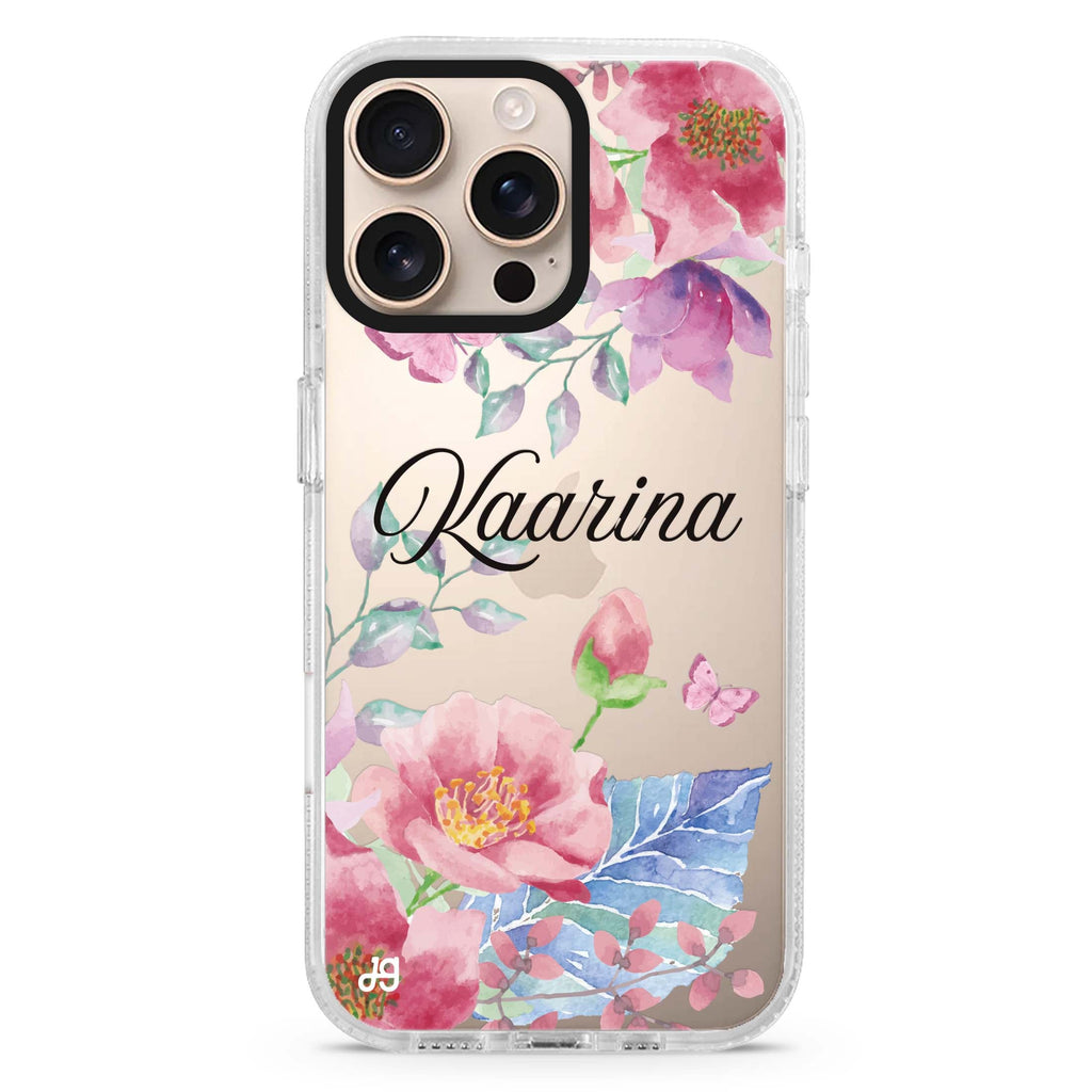 Butterfly Garden iPhone 16 Pro & 16 Pro Max Case - Personalized and Stylish Protection