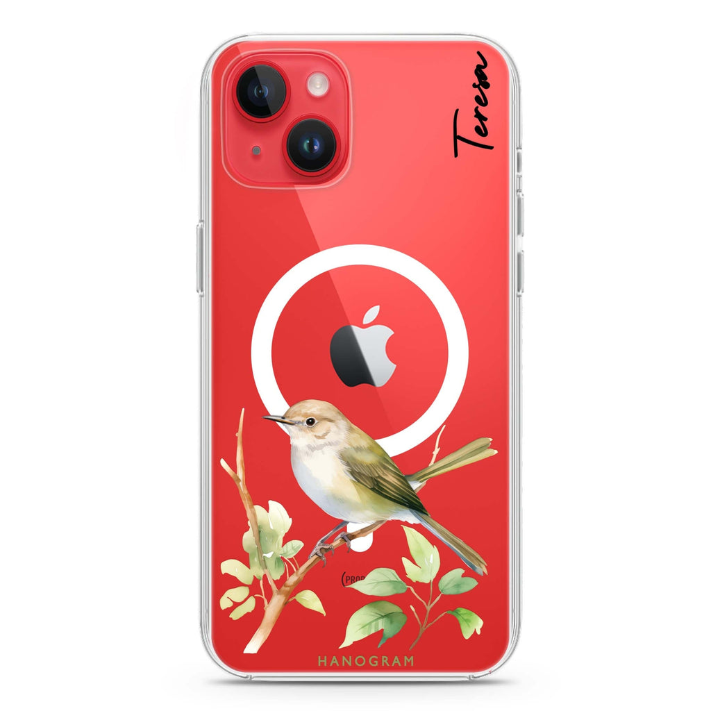 Warbler Whisper iPhone 14 Plus Magsafe 兼容水晶透明保護殼