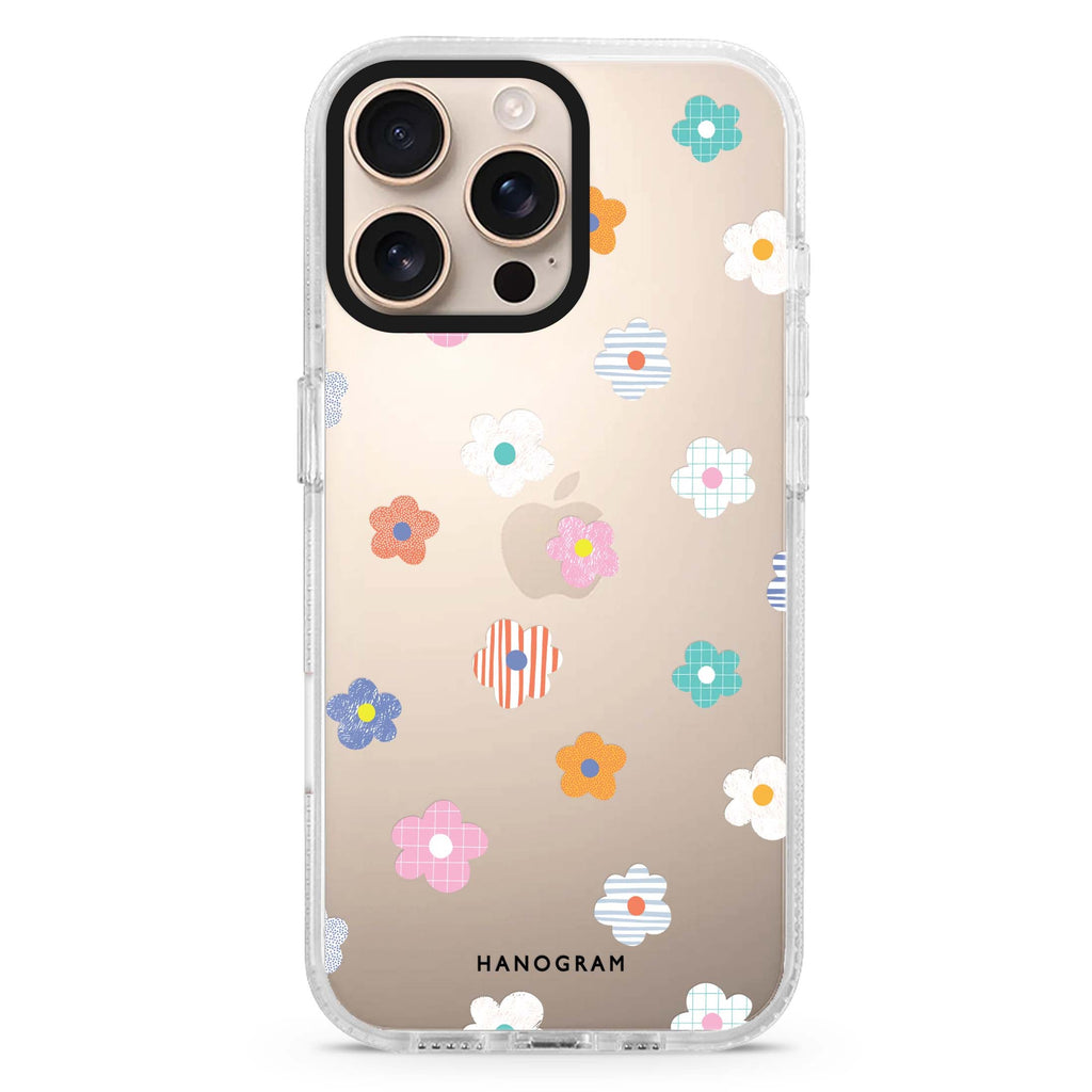 Floral Pattern iPhone 15 Pro 水晶透明保護殼