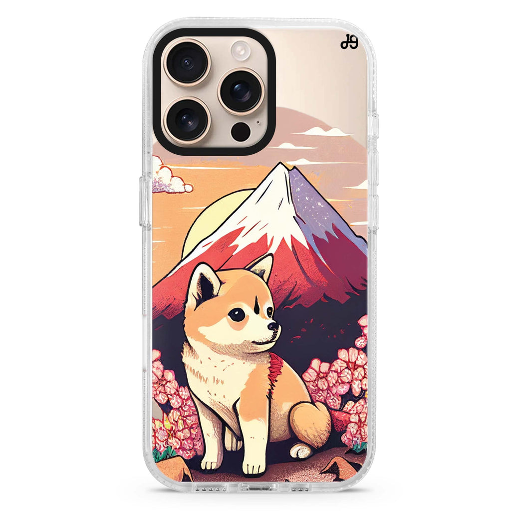 Shiba Inu & Fuji Mountain Magsafe 兼容水晶透明保護殼