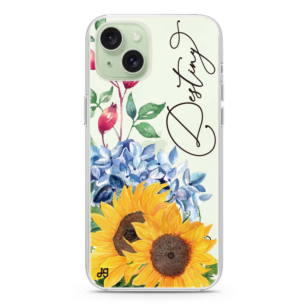 Blooming Sunflower iPhone 15 水晶透明保護殼