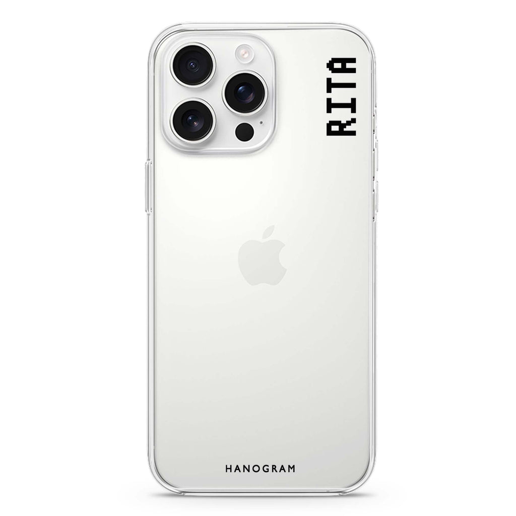 Pixel Custom Name II iPhone 16 Pro & 16 Pro Max Case - Personalized and Stylish Protection