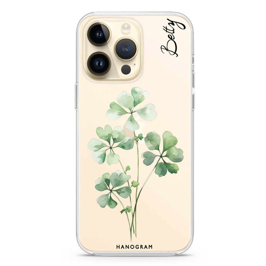 Luck's Leaf iPhone 14 Pro 水晶透明保護殼