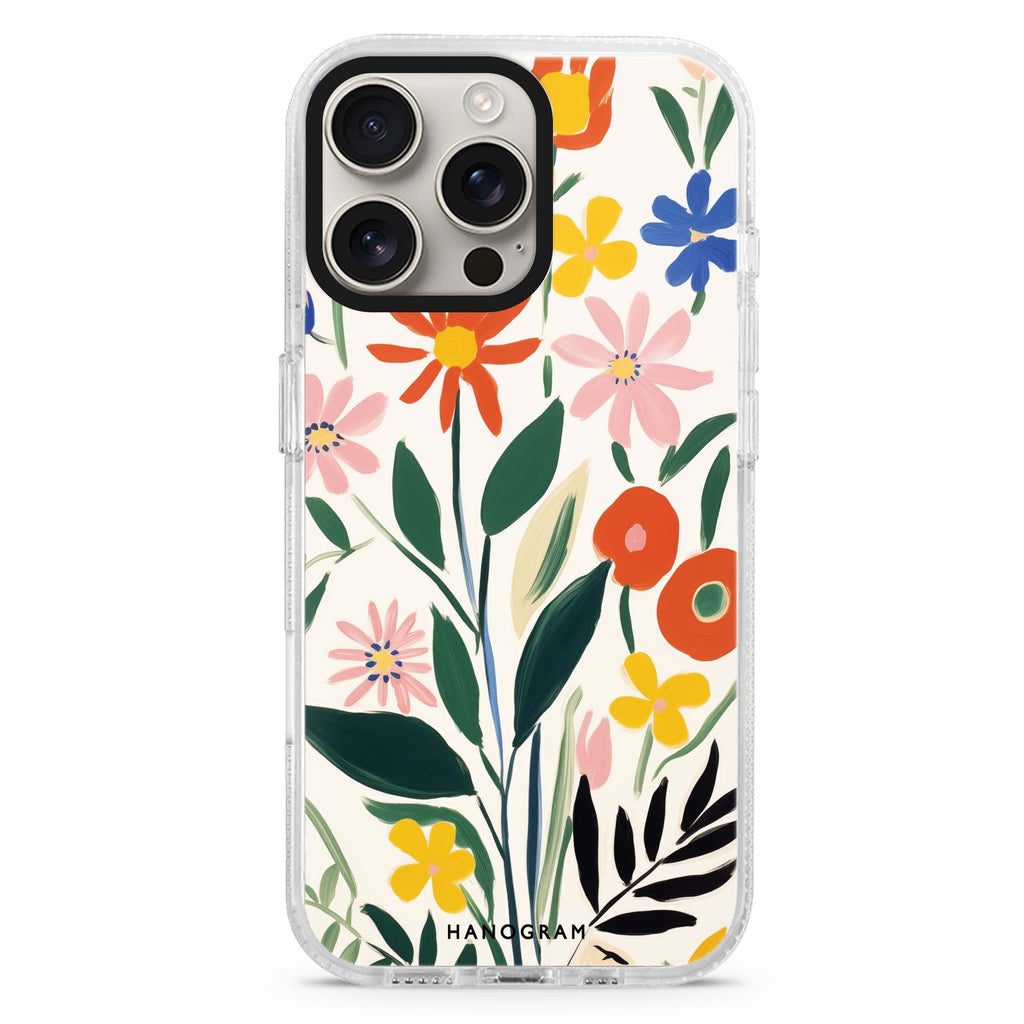 Floral Impressions iPhone 15 Pro 水晶透明保護殼