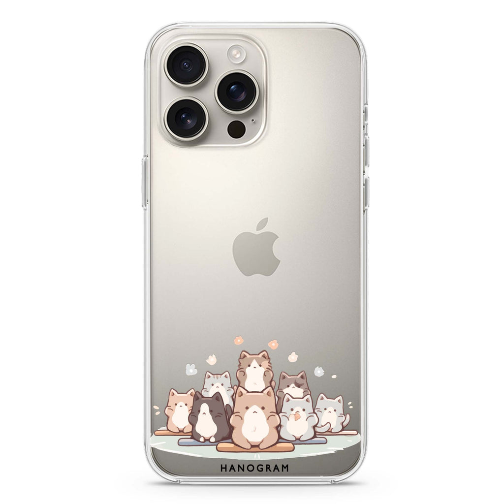 Zen Cat Calm iPhone 16 Pro & 16 Pro Max Case - Personalized and Stylish Protection