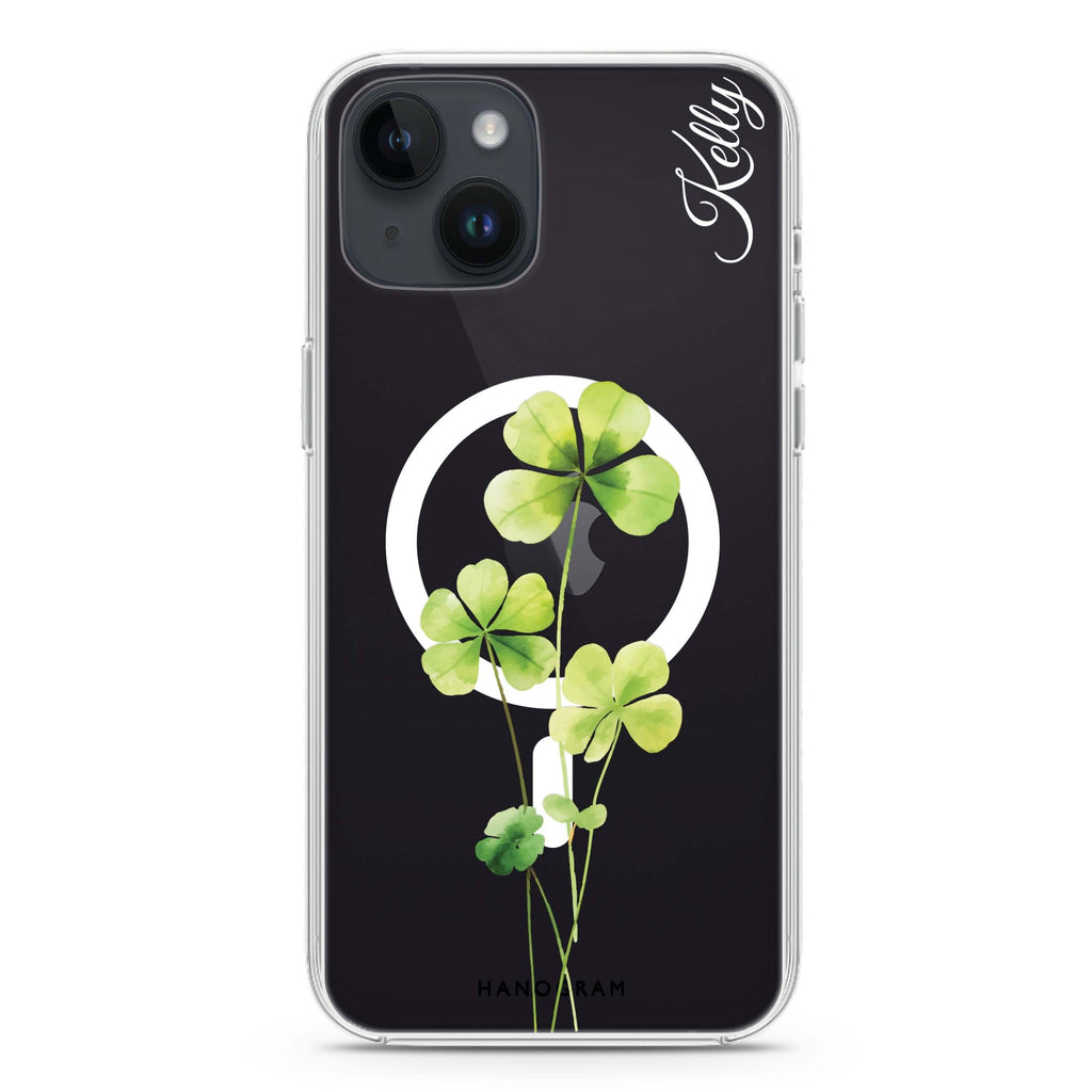 Trinity Blossom iPhone 14 Plus Magsafe 兼容水晶透明保護殼