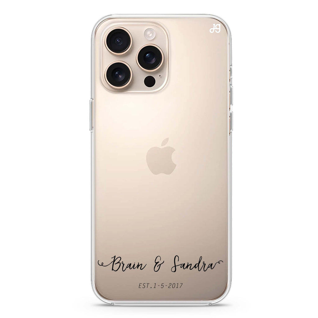 You & Me & Our Date iPhone 16 Pro & 16 Pro Max Case - Personalized and Stylish Protection