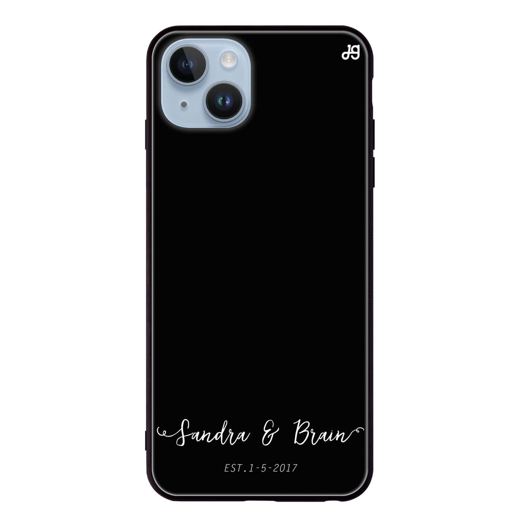 You & Me & Our Date iPhone 14 超薄強化玻璃殻