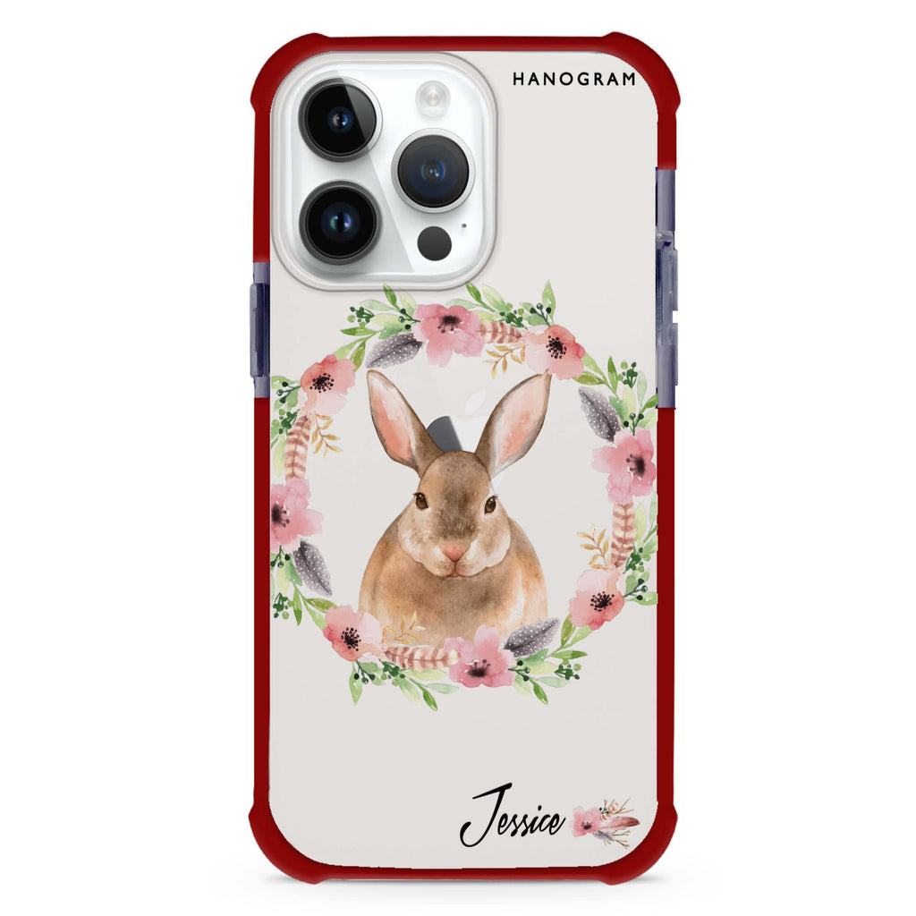 Floral Rabbit iPhone 14 Pro 超強防摔保護殼