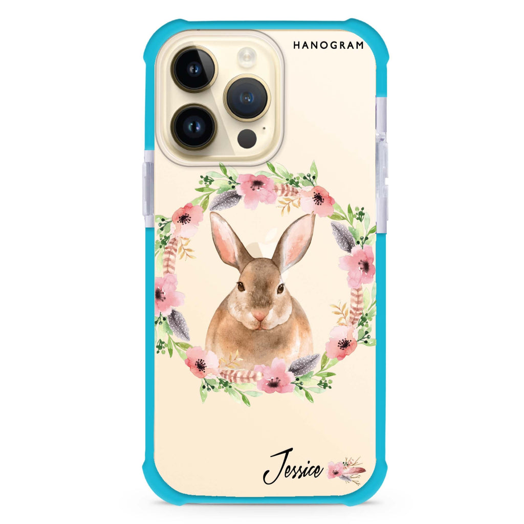 Floral Rabbit iPhone 14 Pro Max 超強防摔保護殼