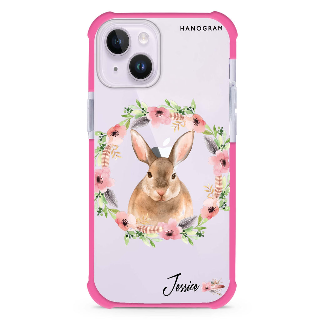 Floral Rabbit iPhone 14 Plus 超強防摔保護殼