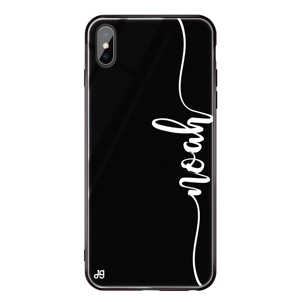 Vertical Script Handwritten iPhone X 超薄強化玻璃殻