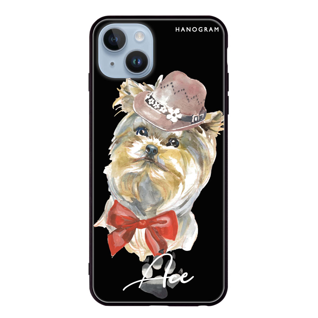 Yorkshire Terrier iPhone 14 超薄強化玻璃殻
