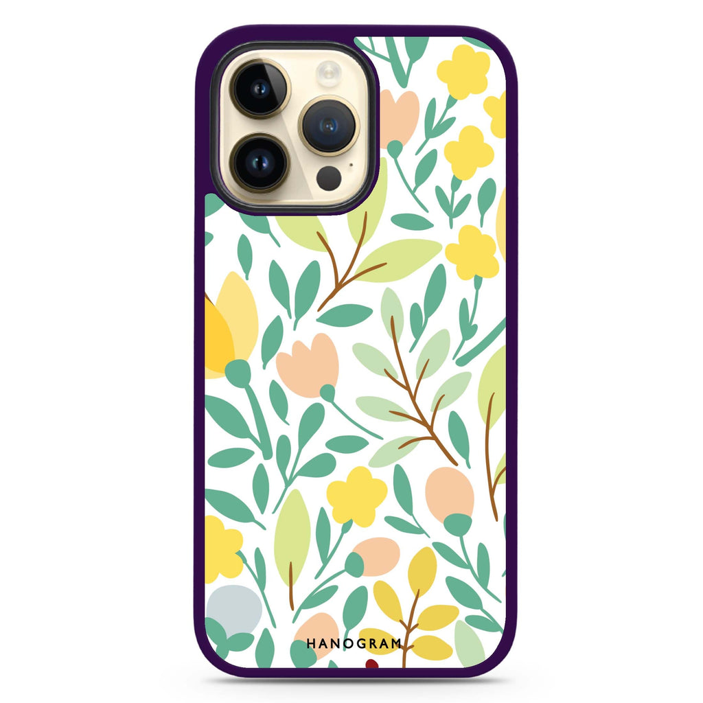 Floral iPhone 14 Pro 防衝擊保護殼