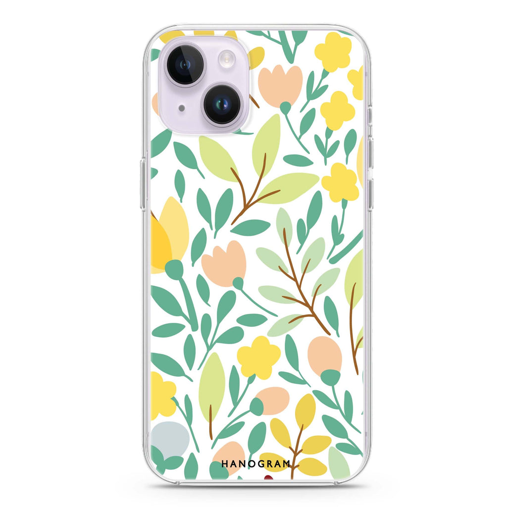 Floral iPhone 14 水晶透明保護殼