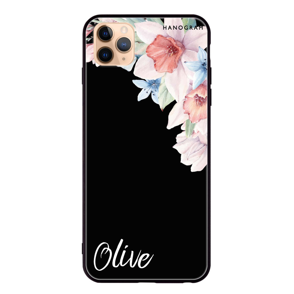 Glamour Floral iPhone 11 Pro 超薄強化玻璃殻