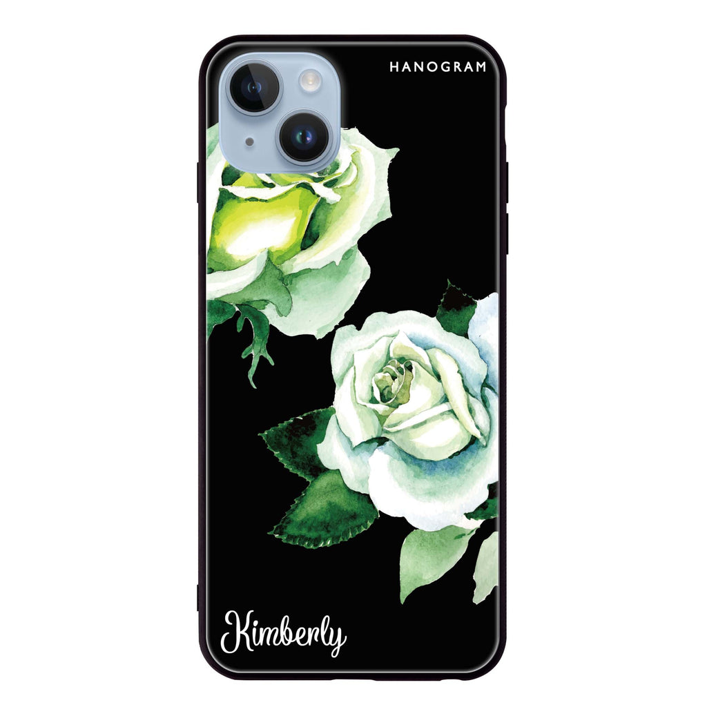 White Rose iPhone 14 超薄強化玻璃殻