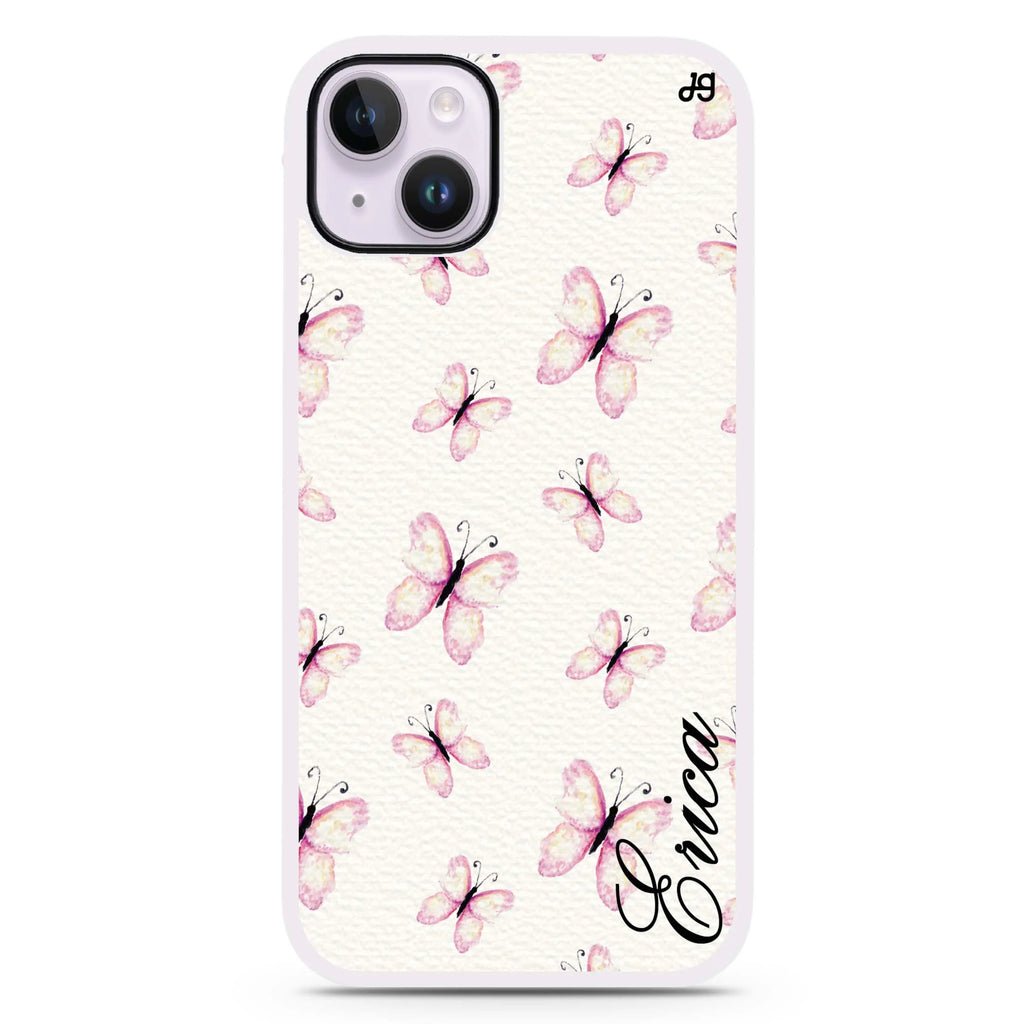 Vintage Butterfly iPhone 14 Plus 防衝擊保護殼