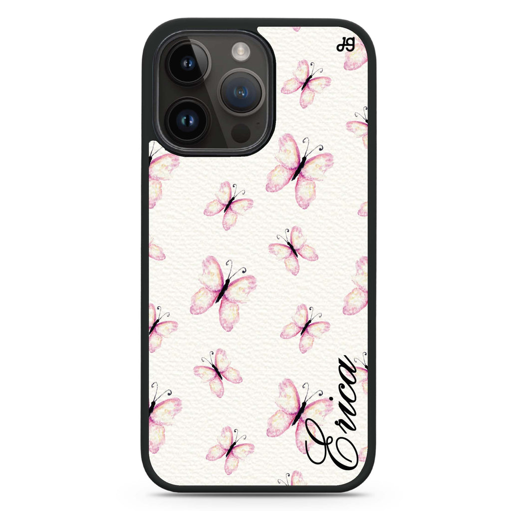 Vintage Butterfly iPhone 14 Pro 防衝擊保護殼