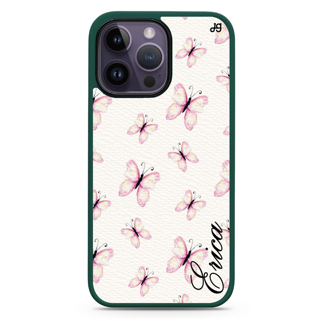 Vintage Butterfly iPhone 14 Pro Max 防衝擊保護殼