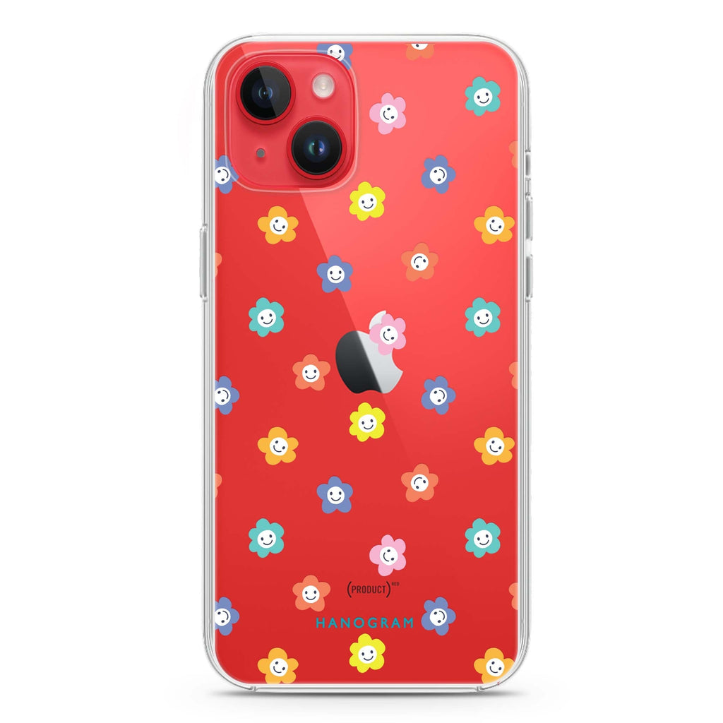 Little Smile Flowers iPhone 14 plus 水晶透明保護殼