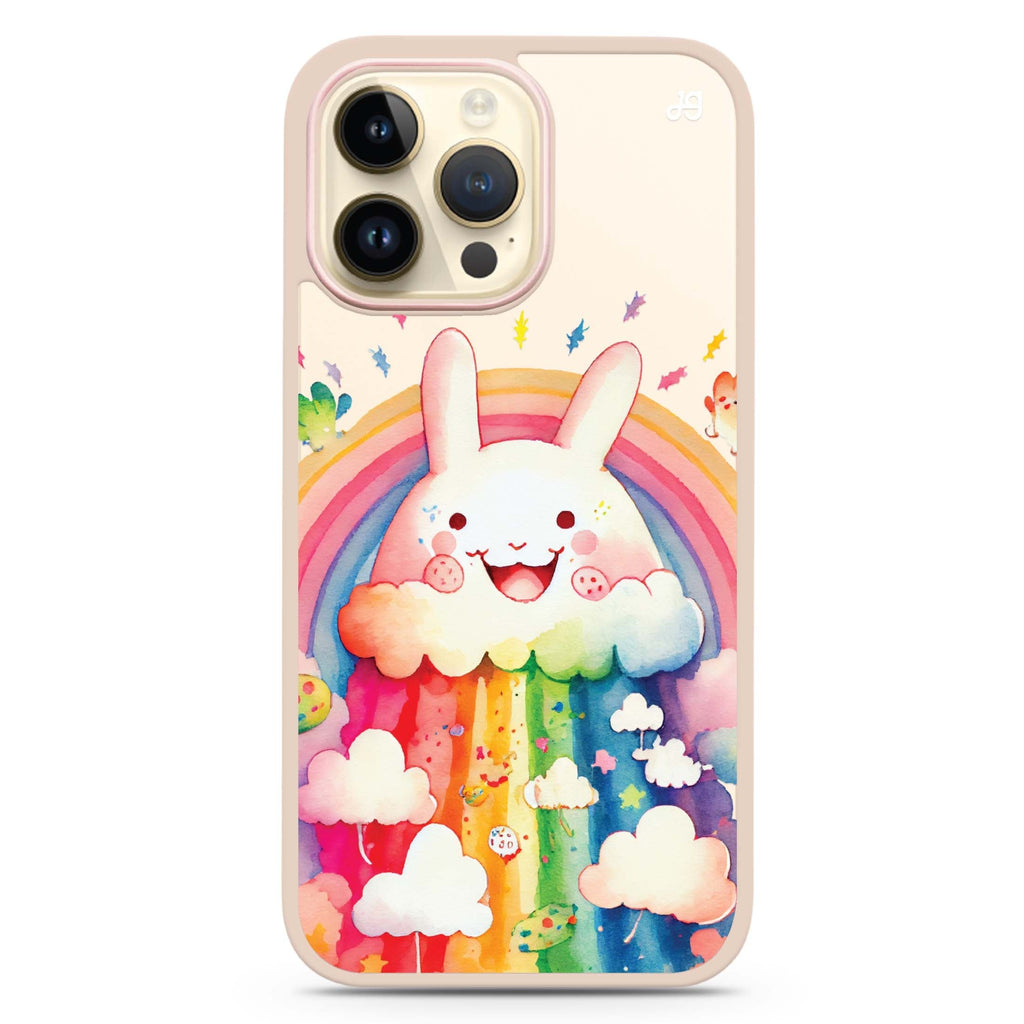 Rainbow Bunny iPhone 14 Pro Max 防衝擊保護殼