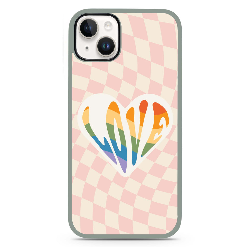 Rainbow LOVE iPhone 14 防衝擊保護殼