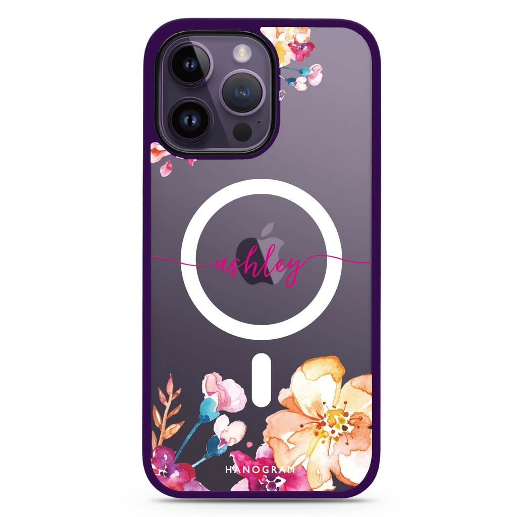 Art of Flowers iPhone 14 Pro max Magsafe 兼容防衝擊保護殼