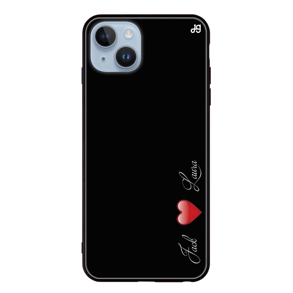 You & Me iPhone 14 超薄強化玻璃殻
