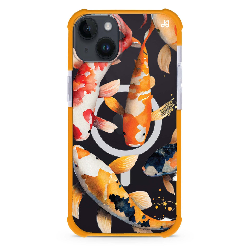 Koi fish iPhone 14 Plus Magsafe 兼容超強防摔保護殼