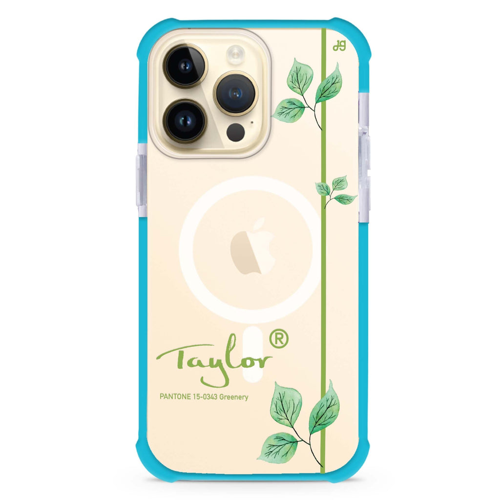 #15-0343 Greenery II iPhone 14 Pro Magsafe 兼容超強防摔保護殼